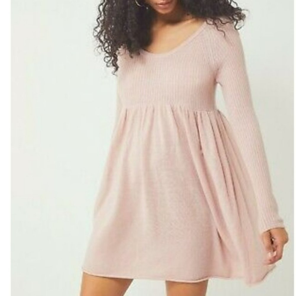 Free People The Luxe Sweater Babydoll Dress Medium - Picture 1 of 10